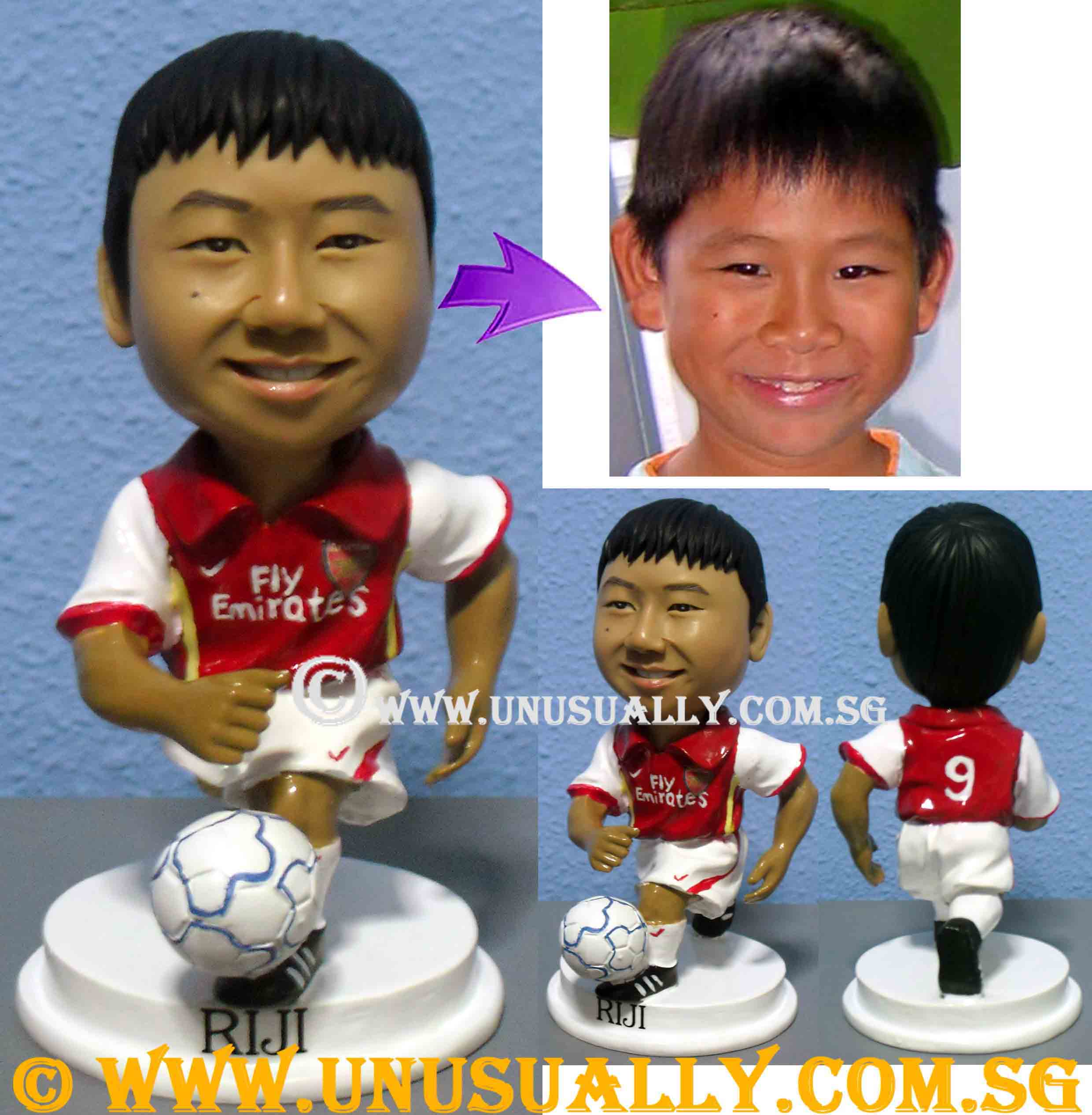 Customized 3D Asernal Fan Soccer Figurine